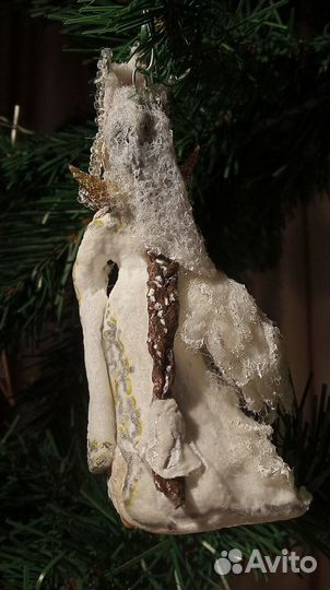 Ватная елочная игрушка