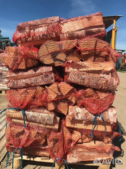 Дрова в сетках