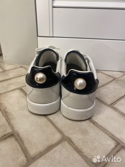 Кеды dolce&gabbana Leather sneakers