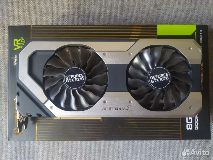GTX 1070 8gb Palit JetStream, в идеале, комплект