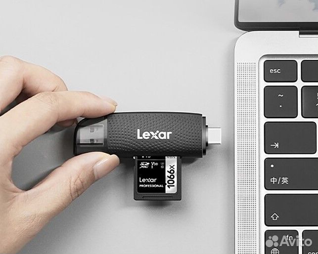 Картридер Lexar 310U microSD/SD Dual Type C/USB