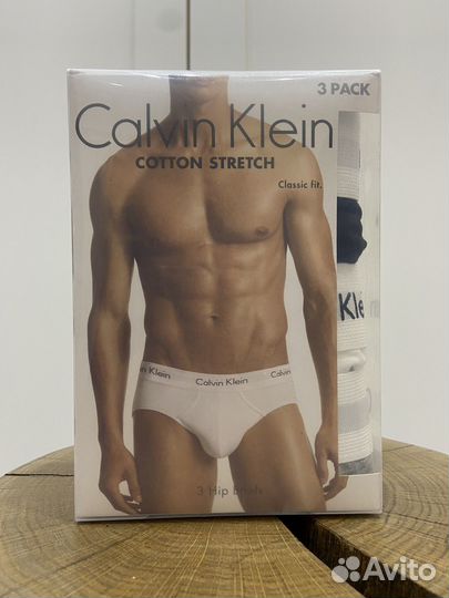 Мужские трусы транки Calvin Klein S,M 3шт