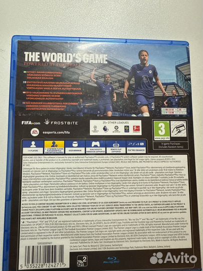 Fifa 23 ps4 диск