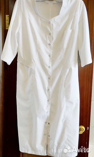 Халат женский медицинский белый