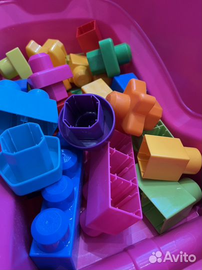 Конструктор мега блокс тележка сортер mega bloks
