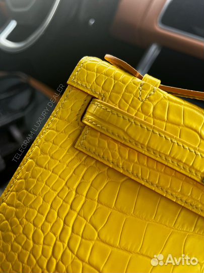 Сумка Hermes Kelly Pochette 22 крокодил alligator