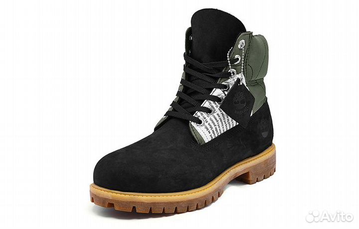 Timberland premium Outdoor Boots Men Black/Green (40)