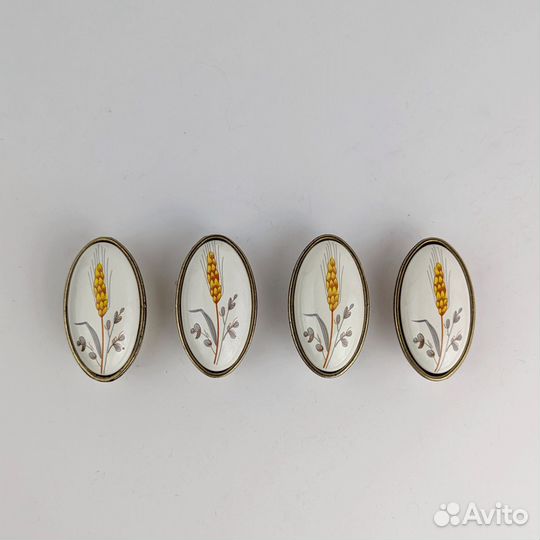 Ручка - кнопка мебельная керамика бронза/ опт