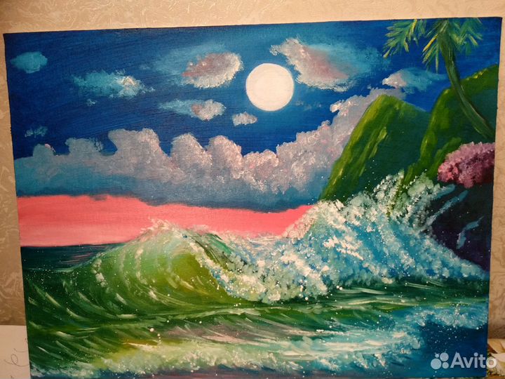 Картина маслом Море