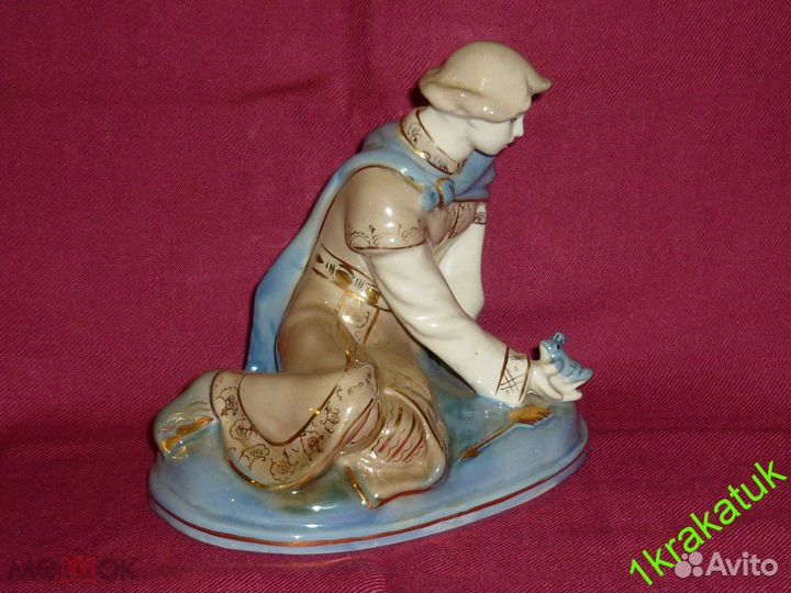 Иван царевич И царевна лягушка. Старая гжель