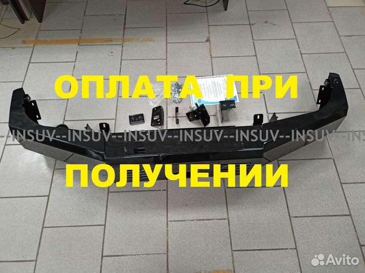 Силовой передний бампер Шевроле Нива под лебедку