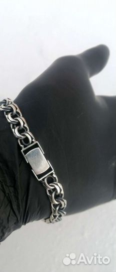 Серебряный браслет Бисмарк новый 925 пробы