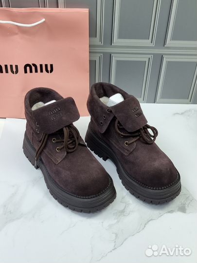 Ботинки женские зимние MIU MIU