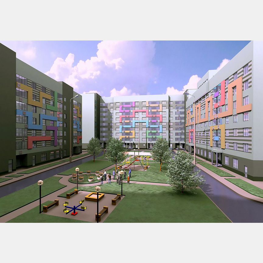 2-к. квартира, 66,7 м², 4/7 эт.