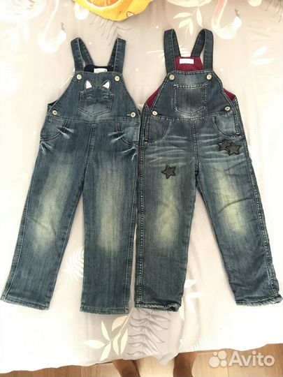 Джинсовый комбинезон для девочки