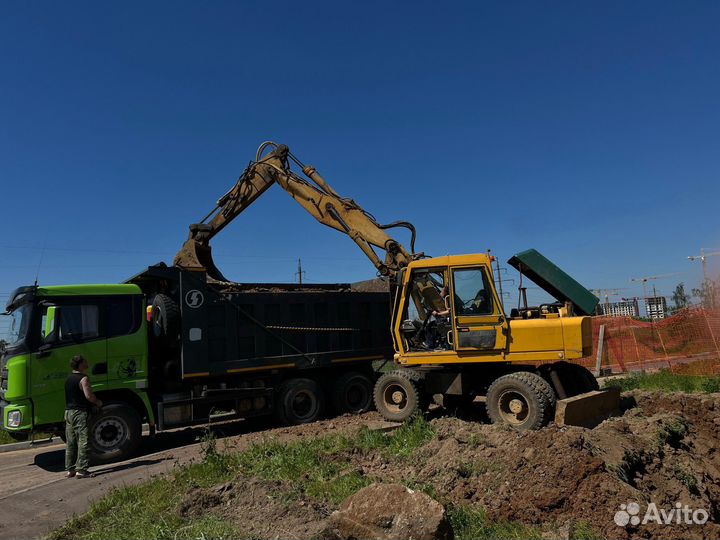 Вывоз грунта, строительного боя самосваломом
