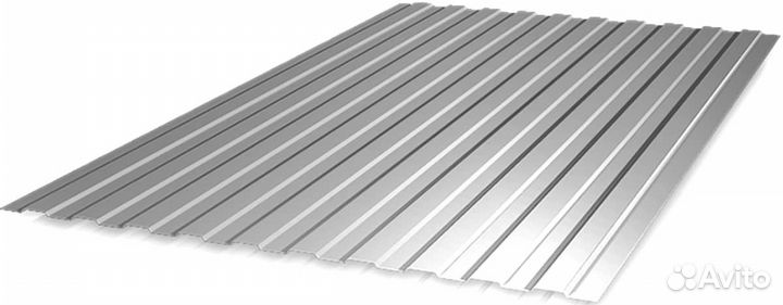 Профнастил пк С8 цинк 0,45 1,15 х1,20