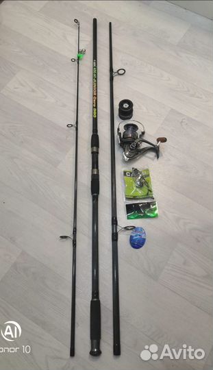 Комплект с удилищем junior carp 3,6м