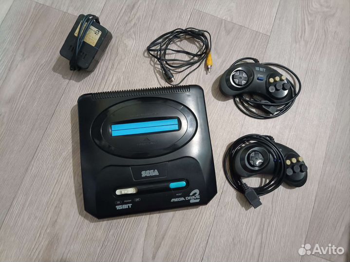 Sega мега драйв 2,16 бит, рабочая, комплект