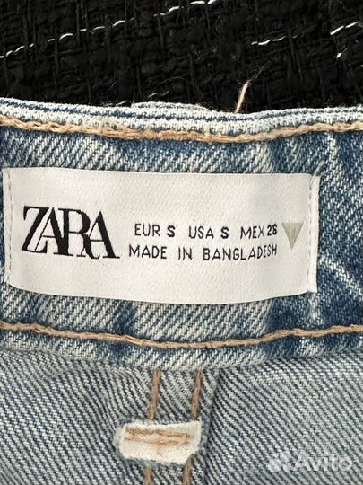 Джинсовая юбка миди zara