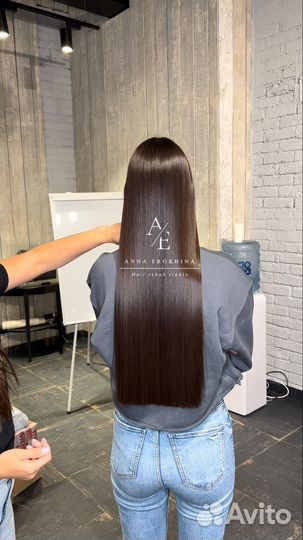 Кератиновое выпрямление волос