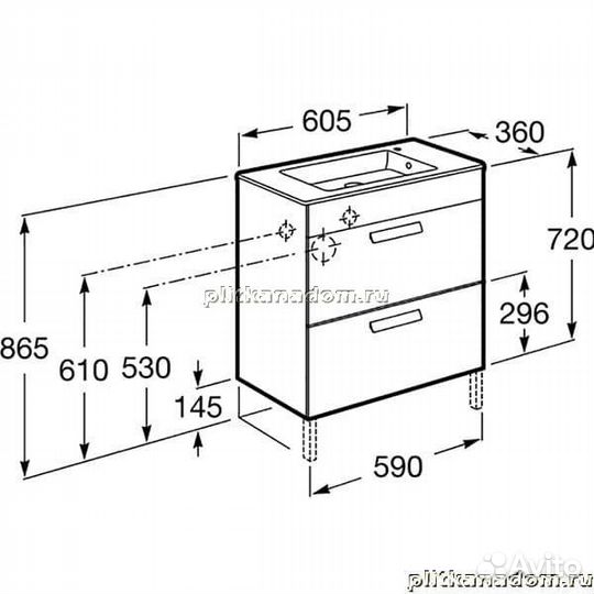 Roca Debba Unik 32799H000 раковина 60