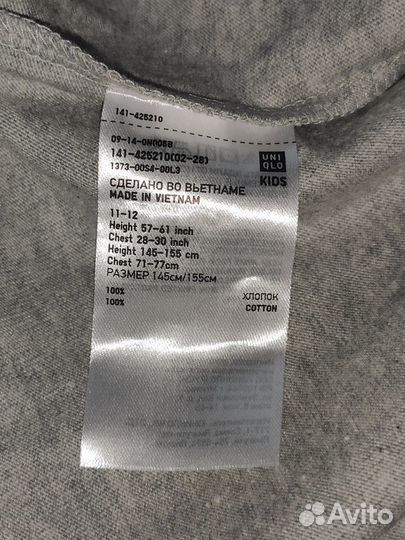 Футболка Uniqlo 145-155 новая