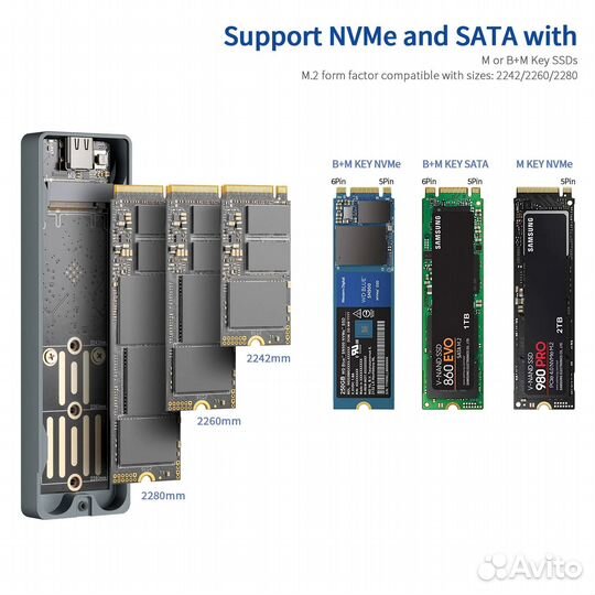 Внешний корпус для SSD UnionSine (новый)