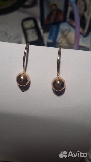 Золотые серьги СССР