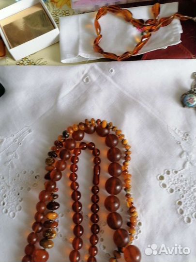 Бусы колье калинградский янтарь СССР антиквариат