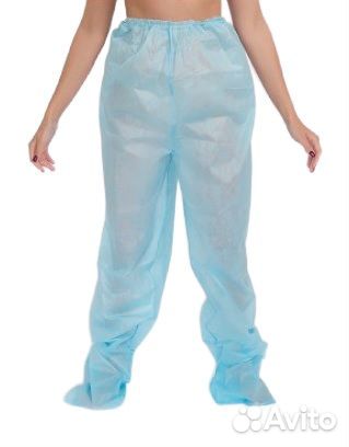 Штаны д/термопроцедур Спабонд ламинир 42г/м2 голуб