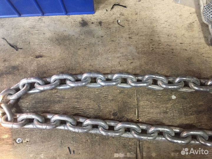 Цепь от угона велосипеда 10 мм. G80 оцинкованная
