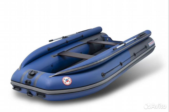 Лодка mishimo river fjet PRO 390 под водомет blue