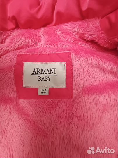 Зимний костюм на девочку Armani 92