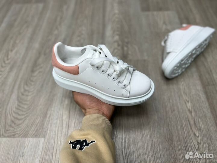 Кроссовки Alexander McQueen White Pink (36-40)