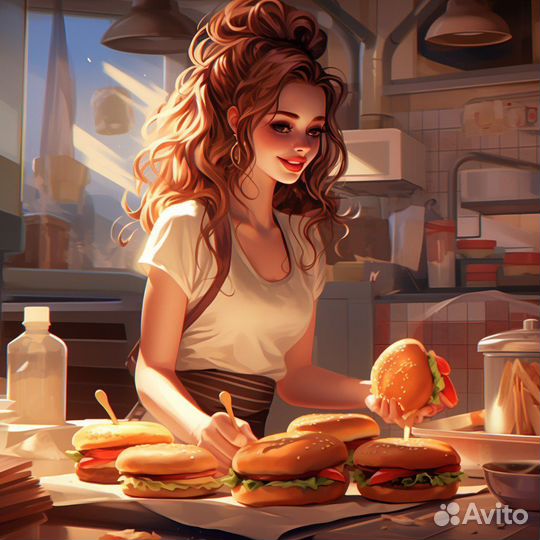 Подработка в бургерную (с 18 лет/без опыта)