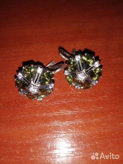 Серьги серебро 925 проба