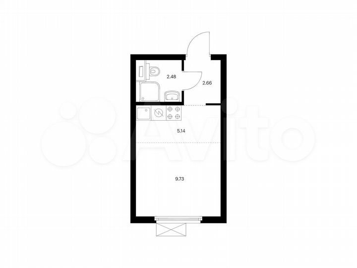 Квартира-студия, 20 м², 17/20 эт.