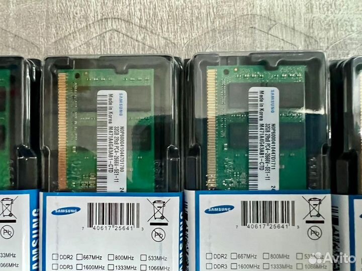 Samsung 64Гб (32Gb + 32Gb ) DDR4 PC4 2666Mhz новая