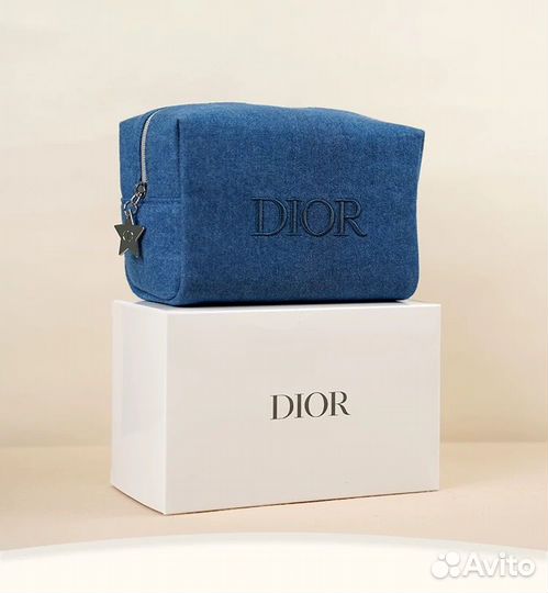 Косметичка джинсовая Dior gift оригинал