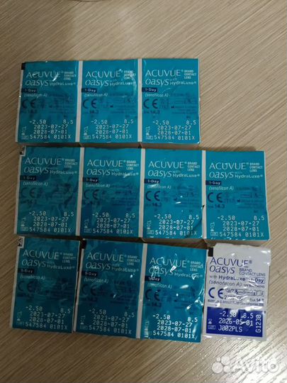 Acuvue линзы oasys 1-DAY -3.25 и -2.5