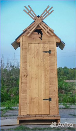 Дачный туалет с декором югш 456
