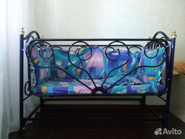 Манеж с люлькой и комплектом, матрацом