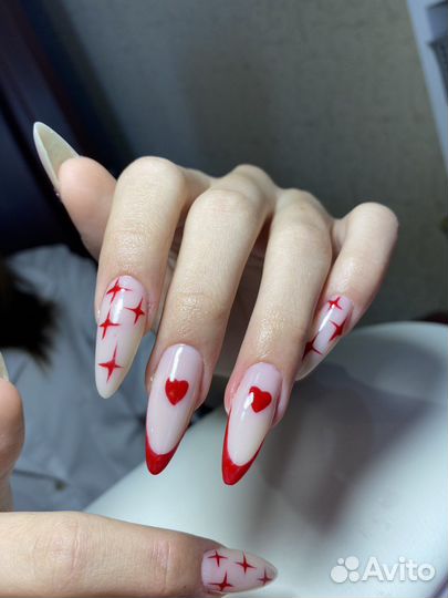 Маникюр на дому, Наращивание, гель лак