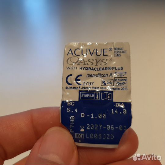 Набор для линз + линзы Acuvue