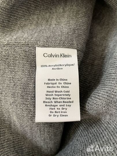 Мужские Оригинальные Шапка и Перчатки Calvin Klein