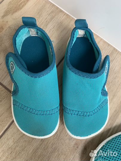 Аквашузы детские, коралловые тапочки decathlon
