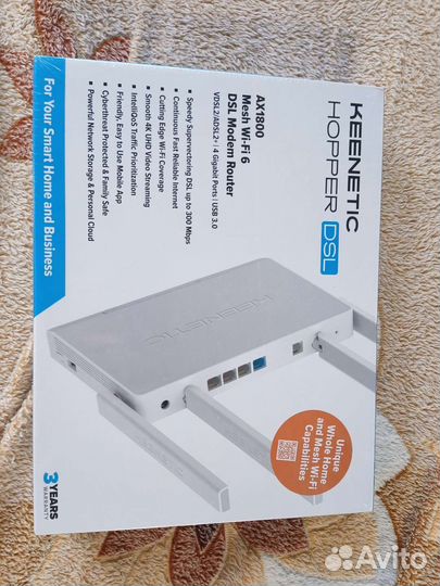 Wi-Fi роутер Keenetic Hopper DSL KN-3610