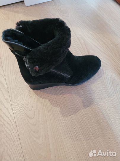 Сапоги зимние 38 размер натуральная замша