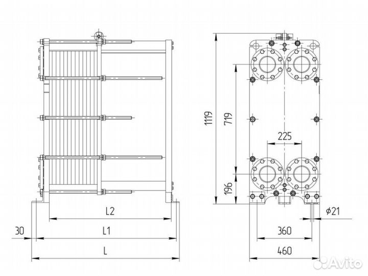 Пластинчатые теплообменники астера S21 (аналог)